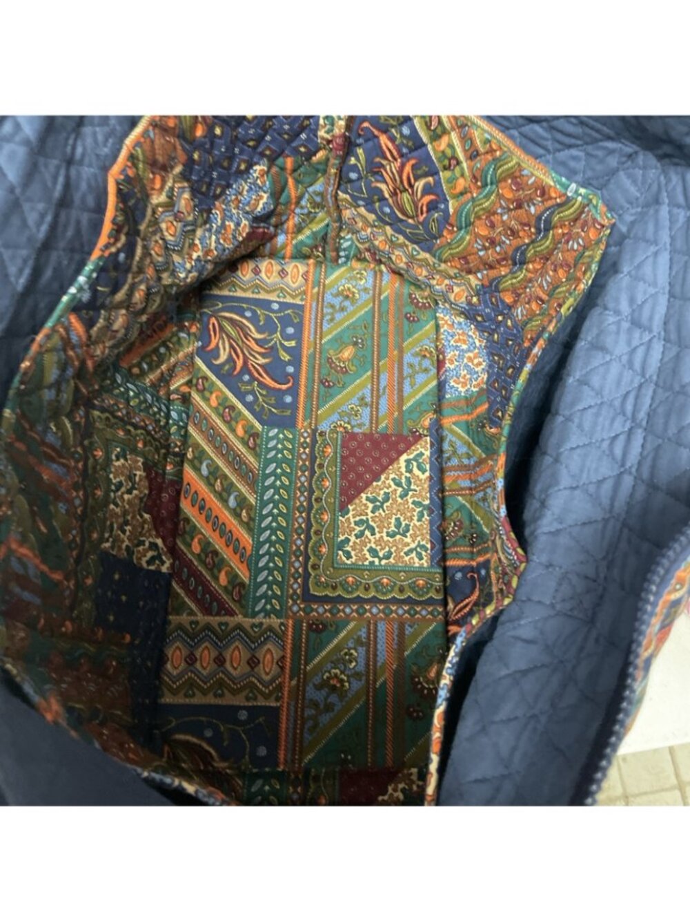 Vintage Retired VERA BRADLEY Designs Rare Medley Print Large 22” Duffel Bag - Picture 7 of 9